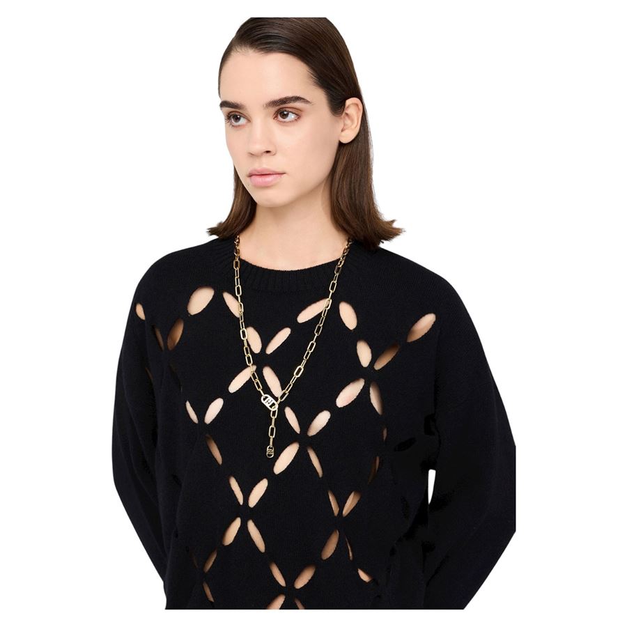 Maglia da donna 100% lana con cut-out Liu Jo | MF5039MS00922222